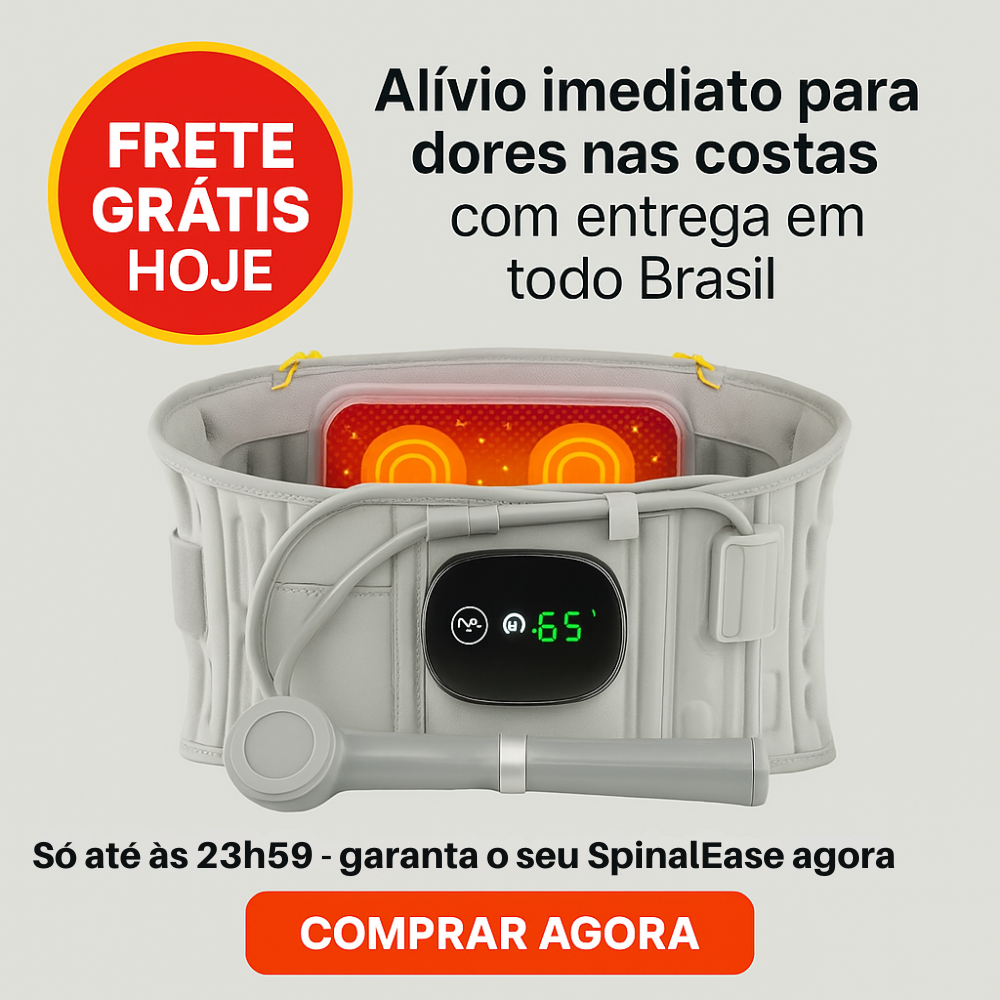 Corretor Postural 3 em 1 SpinalEase – Alívio de Dores